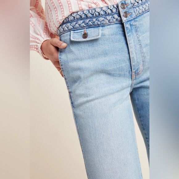 Current\ Elliott The Braided High Waist Crop Camp - Picture 3 of 5